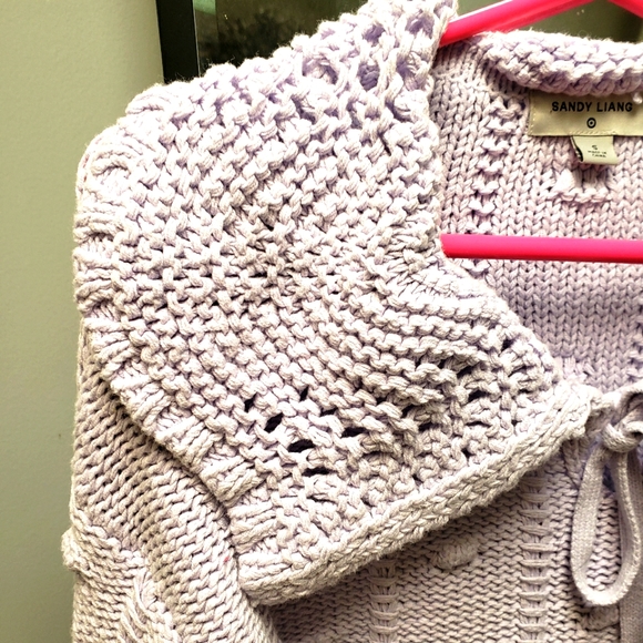 Sandy Liang x Target Lavender Collared Pullover Sweater - - Picture 3 of 4
